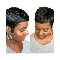 Peruca Super Curta Estilo Pixie Para Mulheres Negras, Perucas Sintéticas Em Camadas, Cortes De Peruca Super Curta Estilo Pixie Para Mulheres Negras, Perucas Sintéticas Em Camadas, Cortes De
