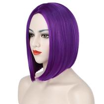 Peruca Tereshar Dark Purple Bob 30cm para mulheres de fibra sintética Peruca Tereshar Dark Purple Bob 30cm para mulheres de fibra sintética