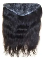 Peruca tipo tiara micropele 25x11cm cabelo natural