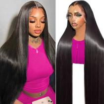 Peruca TONHONK 32" 13x6 HD Lace Front de Cabelo Humano Liso