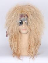 Peruca Topcosplay Blonde 80s Long Curly Rocker Disco Halloween Peruca Topcosplay Blonde 80s Long Curly Rocker Disco Halloween