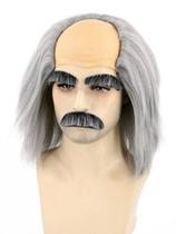 Peruca Topcosplay Mad Scientist Old Man Fantasia de Halloween Peruca Topcosplay Mad Scientist Old Man Fantasia de Halloween