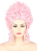 Peruca Topcosplay Pink Powdered Beehive Drag Queen para mulheres