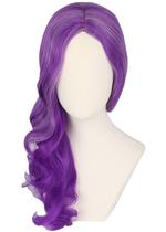 Peruca Topcosplay Purple Long Curly 50cm para crianças e meninas Peruca Topcosplay Purple Long Curly 50cm para crianças e meninas