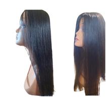 Peruca topo de cabelo humano longo 60cm de comprimento base em micropele 12x9,5cm lindo