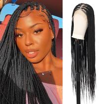 Peruca trançada Fecihor de 36 polegadas HD Lace Front Knotless Box Braid Peruca trançada Fecihor de 36 polegadas HD Lace Front Knotless Box Braid