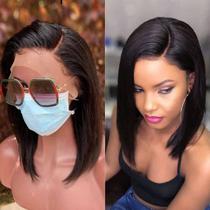 Peruca UCUVIC Ailwelia 30 cm de cabelo humano 13x4 de renda frontal Bob