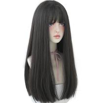 Peruca URCGTSA de cabelo sintético de 22 polegadas de comprimento para mulheres com franja Peruca URCGTSA de cabelo sintético de 22 polegadas de comprimento para mulheres com franja