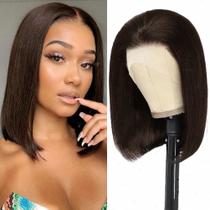 Peruca Utide Dark Brown Bob 100% cabelo humano 14" 180% de densidade Peruca Utide Dark Brown Bob 100% cabelo humano 14" 180% de densidade