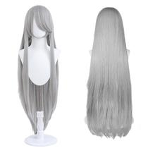 Peruca UTIEHD 100cm Prata Cinza Anime Cosplay Peruca longa Peruca UTIEHD 100cm Prata Cinza Anime Cosplay Peruca longa