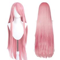 Peruca UTIEHD 100cm rosa longa anime cosplay Peruca UTIEHD 100cm rosa longa anime cosplay