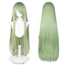 Peruca UTIEHD de 100 cm de comprimento verde claro para cosplay de anime Peruca UTIEHD de 100 cm de comprimento verde claro para cosplay de anime