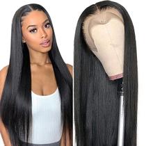 Peruca VCVVCV 13x6 HD Lace Front Human Hair 60cm para mulheres negras