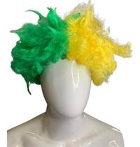Peruca Verde E Amarelo Brasil Copa Do Mundo Seleção Peruca Verde E Amarelo Brasil Copa Do Mundo Seleção