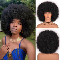 Peruca Vitorish Afro Kinky Curly 30cm sintética para mulheres negras