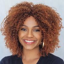 Peruca Wig Afro Cacheada -Fibra Premium - LEON