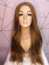 Peruca Wig cabelo orgânico ruiva 70cm fibra premium