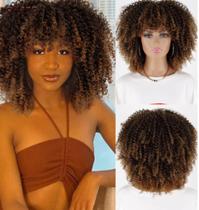 Peruca Wig cacheada Afro Ombre Chocolate Peruca Wig cacheada Afro Ombre Chocolate