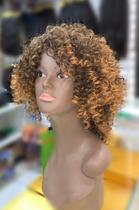 Peruca Wig Cacheada Morena Iluminada