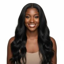 Peruca Wig de Fibra Sintetica Paloma 60cm - Cor Castanho Escuro Peruca Wig de Fibra Sintetica Paloma 60cm - Cor Castanho Escuro