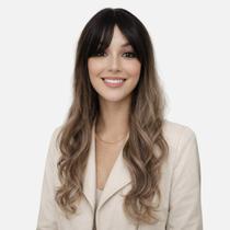 Peruca Wig Implantada Fibra Orgânica Celina Esfumado