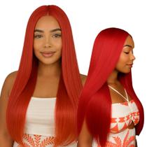 Peruca wig Lisa sem Franja Orgânica Natural 70cm