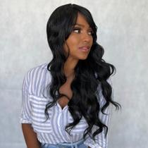 Peruca Wig Ondulada Com Franja Lateral - Fibra Premium - Unit 5
