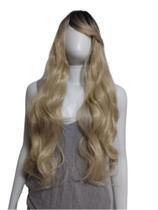 Peruca wig Sintética Loira Bio Orgânica 65 cm Peruca wig Sintética Loira Bio Orgânica 65 cm