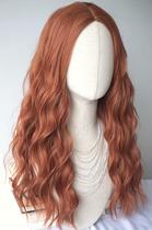Peruca Wigbuy Long Curly Sintética de Cobre Vermelho 80cm para mulheres Peruca Wigbuy Long Curly Sintética de Cobre Vermelho 80cm para mulheres