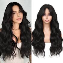 Peruca WIGNEE de cabelo sintético longo encaracolado ondulado 66 cm para mulheres