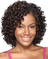 Peruca XIUFAXIRUSI Short Curly Afro Mixed Brown para mulheres negras
