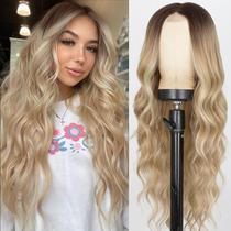 Peruca XIXIBI Long Beach Blonde Wavy 26" para mulheres com raiz escura Peruca XIXIBI Long Beach Blonde Wavy 26" para mulheres com raiz escura