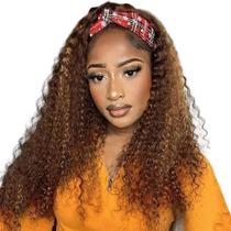 Peruca XSY com Faixa - Hair Ombre Deep Wave 25cm - Cabelo Humano Peruca XSY com Faixa - Hair Ombre Deep Wave 25cm - Cabelo Humano