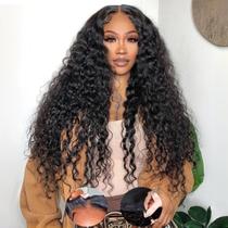 Peruca Yeelice Hair 30" ondulada profunda, sem cola, densidade 210%