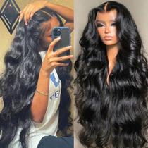 Peruca Yuccy 13x4 Lace Front 28" Ondas Soltas, Densidade 200%