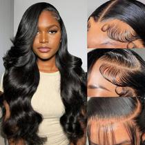 Peruca Zalvian 24" Body Wave 13x6 Lace Front 180% Densidade