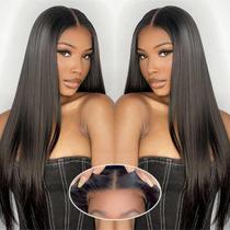 Peruca ZIYGBK Wear and Go Straight Lace Front 100% cabelo humano