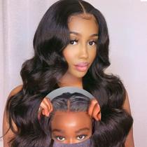 Perucas Ahaisy Glueless Body Wave Lace Front Humano Cabelo Humano 50cm