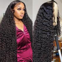 Perucas BJVT Deep Wave Lace Front 28" Cabelo humano 200% de densidade Perucas BJVT Deep Wave Lace Front 28" Cabelo humano 200% de densidade