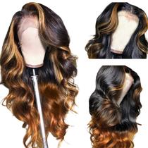 Perucas frontais de renda 360 BAIICS 200% de densidade, cabelo humano 26