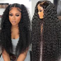 Perucas frontais de renda BVLBVL Deep Wave 20" 180% de densidade HD Lace Perucas frontais de renda BVLBVL Deep Wave 20" 180% de densidade HD Lace