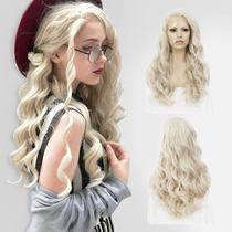 Perucas frontais de renda de cabelo sintético IMSTYLE Ash Blonde 60cm