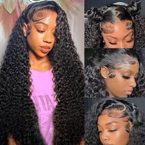 Perucas frontais de renda Dream Like 13x4 Deep Wave 180 Density 22 polegadas