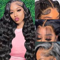 Perucas frontais de renda Hakaniya Body Wave 100% cabelo humano 20" Perucas frontais de renda Hakaniya Body Wave 100% cabelo humano 20"