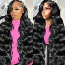 Perucas frontais de renda iesste Body Wave 60cm Cabelo humano 220% de densidade