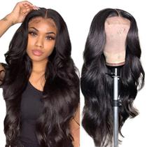 Perucas frontais de renda iUpin Body Wave 100% cabelo humano 150% densidade
