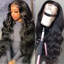 Perucas frontais de renda K KF BEAUTY U Body Wave, cabelo humano de 26 polegadas
