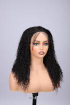 Perucas frontais de renda Keshon Jerry Curly Human Hair 20 polegadas 180%