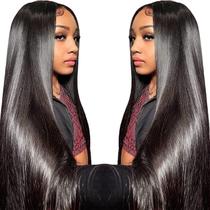 Perucas frontais de renda TTSMINS 30cm Cabelo humano 180 Densidade Natural