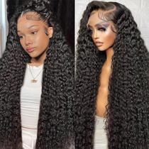 Perucas frontais de renda Wingirl Deep Wave 28 polegadas 180 de densidade Perucas frontais de renda Wingirl Deep Wave 28 polegadas 180 de densidade